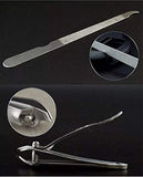 Manicure Pedicure Kit - Set de12 Piezas de Acero Inoxidable con Estuche - Nail Clippers Set of 12Pcs, Professional Grooming Kit, Nail Tools with Travel Case