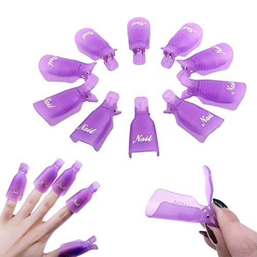 Pinzas para Retiro Gelish Polish o Acrilico Reusables 10 piezas