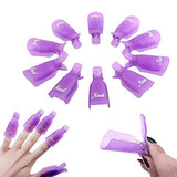 Pinzas para Retiro Gelish Polish o Acrilico Reusables 10 piezas