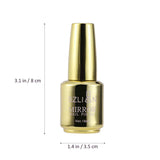 Lurrose Esmalte de uñas con Espejo, Color metálico, Esmalte de uñas, Accesorio de Gel artístico para uñas (1 Dorado)
