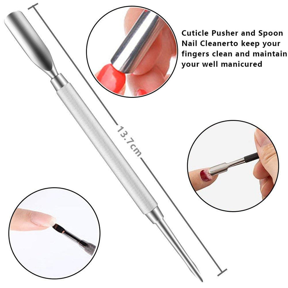Kit de herramientas para uñas encarnadas de 6Pcs / set, herramienta para pies de tratamiento de uñas Premium, cortapelos de corrección de remoción de uñas encarnadas, lima y levantador de uñas con punta entallada para cirugía