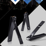 Manicura y Pedicura - 19 en 1 Manicura Set acero inoxidable pedicura kit personal Manicure Pedicure Ear Set Kit para mujeres y hombres profesional nail Clipper Scissors Grooming Kit con cuero negro caso de viaje