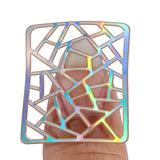 24 pcs DIY Calcomanías de Arte Uñas, Manicura calcomanía decoración herramienta con diseño de hojas de vinilo y la plantilla, Plantillas pegatinas equipos para decoraciones dibujo