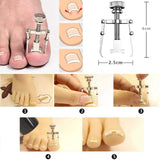 Kit de herramientas para uñas encarnadas de 6Pcs / set, herramienta para pies de tratamiento de uñas Premium, cortapelos de corrección de remoción de uñas encarnadas, lima y levantador de uñas con punta entallada para cirugía