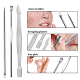 Hanlesi Nail Clippers, 12 piezas de acero inoxidable Grooming Nail Scissors Cuidado personal Manicure Pedicure Ear Set Kit para hombre y mujer