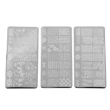 Nail Stamp Plate Nail Art Image Placas De Estampación Steel Stamper Scraper Set Nail Art Tools