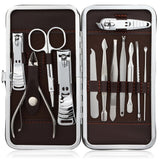Zacro Atención Personal de Acero Inoxidable Cortauñas Manicura Pedicura Ear Pick Set 12 en 1