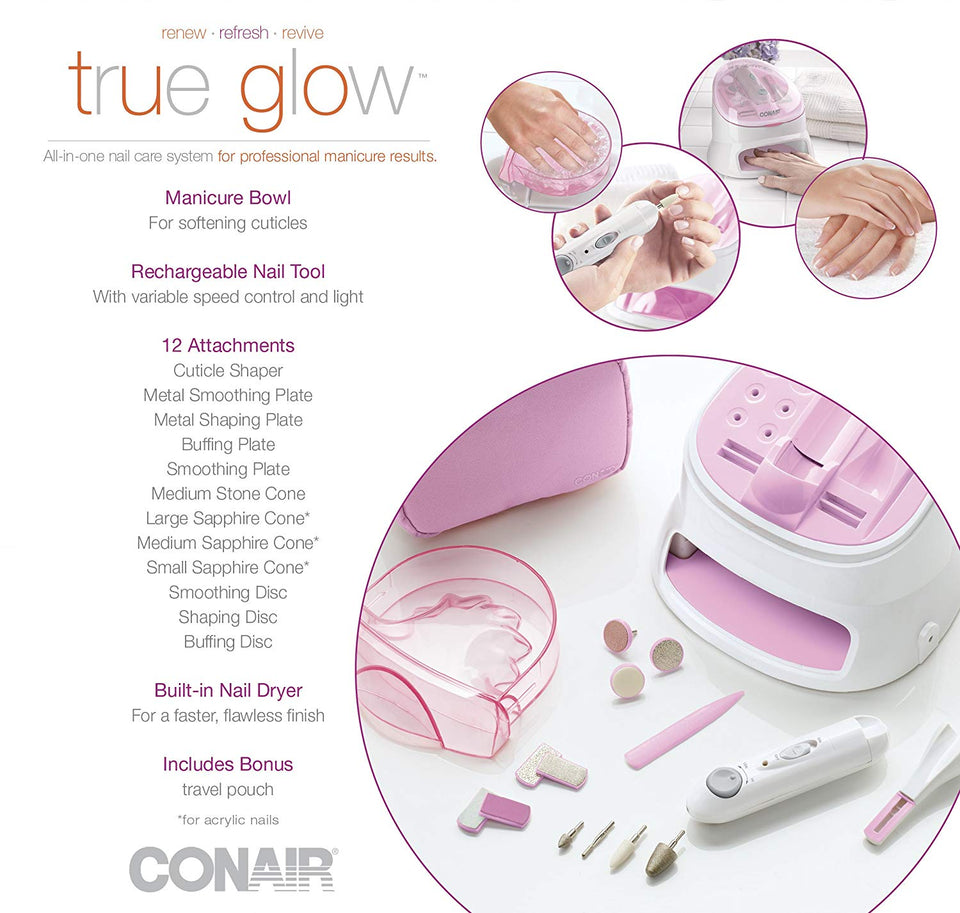 Conair True Glow All-In-One Nail Care System